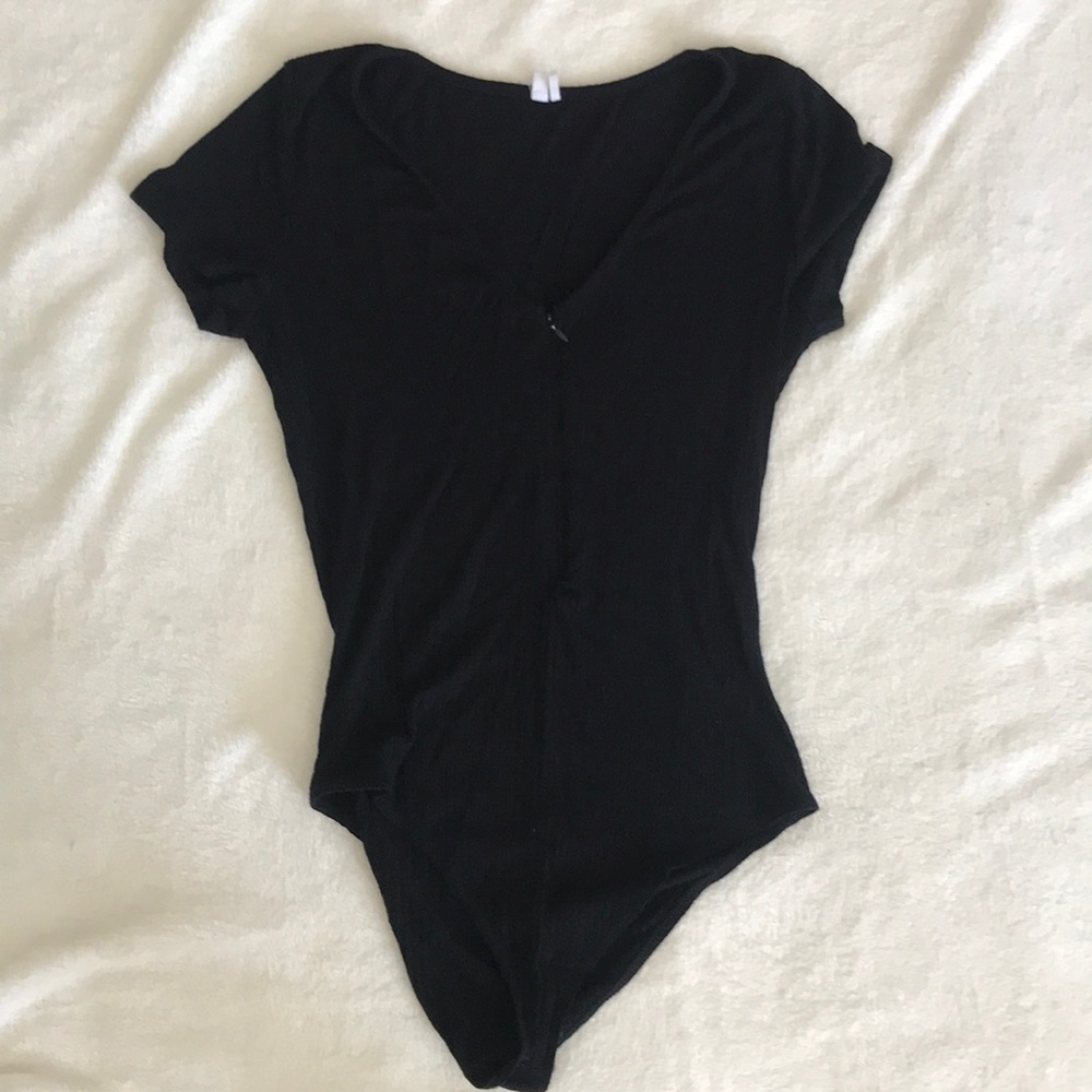 Out From Under Front Zip Body Suit T Shirt